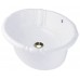 Polaris Sinks P5181OW White Porcelain Vessel / Drop-In Bathroom Vanity Sink - B00914LLWM